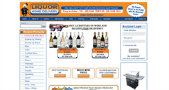 Desktop Screenshot of liquorhomedelivery.com.au